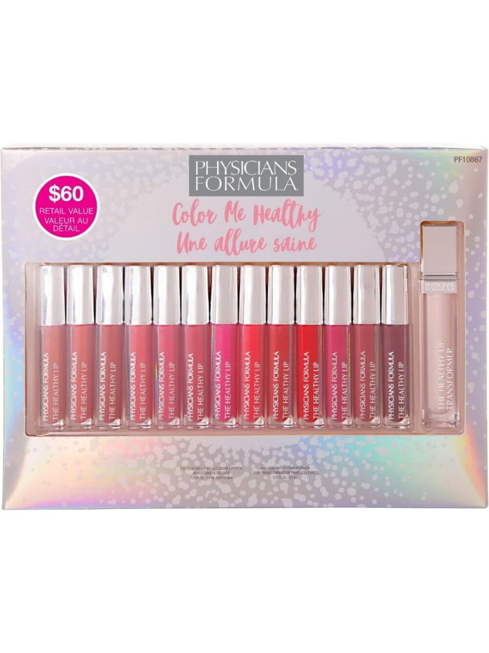 Color Me Healthy Liquid Lipstick Set - Holiday Makeup Kit, Vibrant Shades